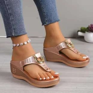 Breakj Breakj Women's Shoes 2025 Summer New Beach Clip Slope And Cool Slippers Women's Women's Sandals