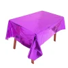 5PCS Wedding Party Decor Gloss Colors PET Tablecover Waterproof Reusable Tablecloth