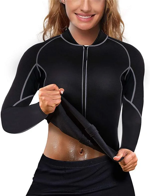Women Waist Trainer Jacket Hot Sweat Body Shaper