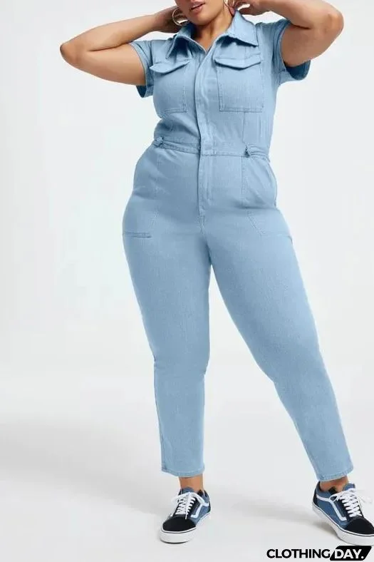 Fashion Denim Jumpsuit