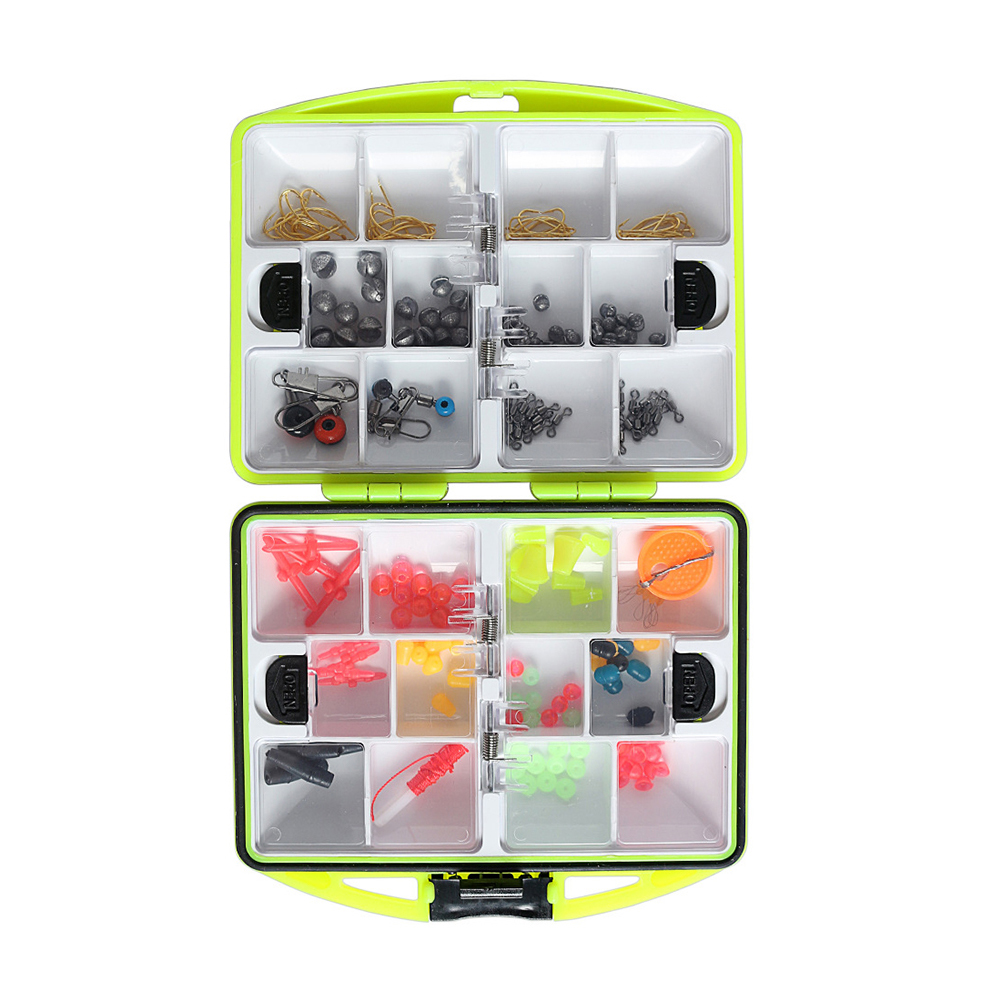 

150pcs Fishing Lure Kit Bite Weight Sinker Hooks Sea Fish Accessories Tools, 501 Original