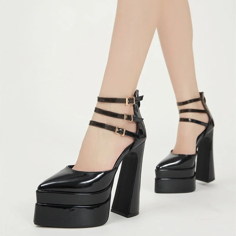 PENERAN 2023 Women Sandals Fashion Summer Shoes Sexy Ankle Strap Platform Wedges High heels Gladiator Sandals Female Chunky Shoes