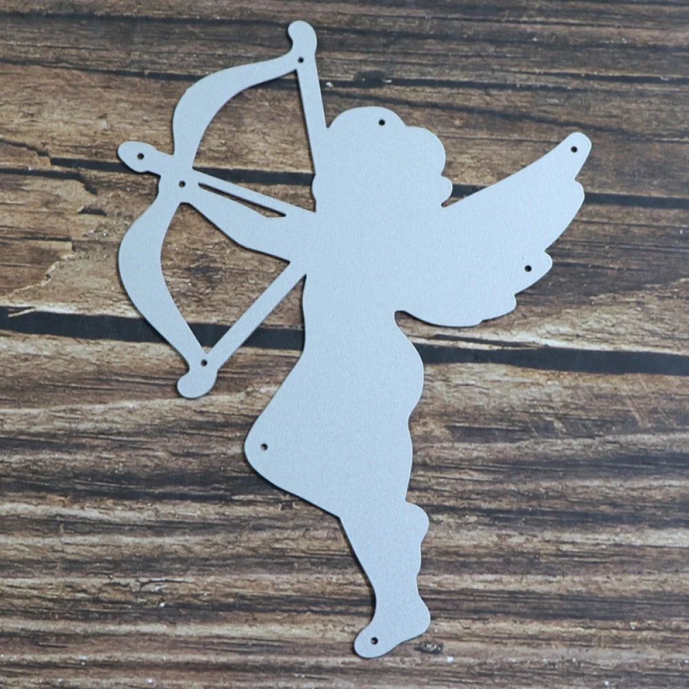 Cupid Frame Metal Cutting Dies Angel for DIY Scrapbooking Album Paper Cards Decorative Craft Embossing Die Cut