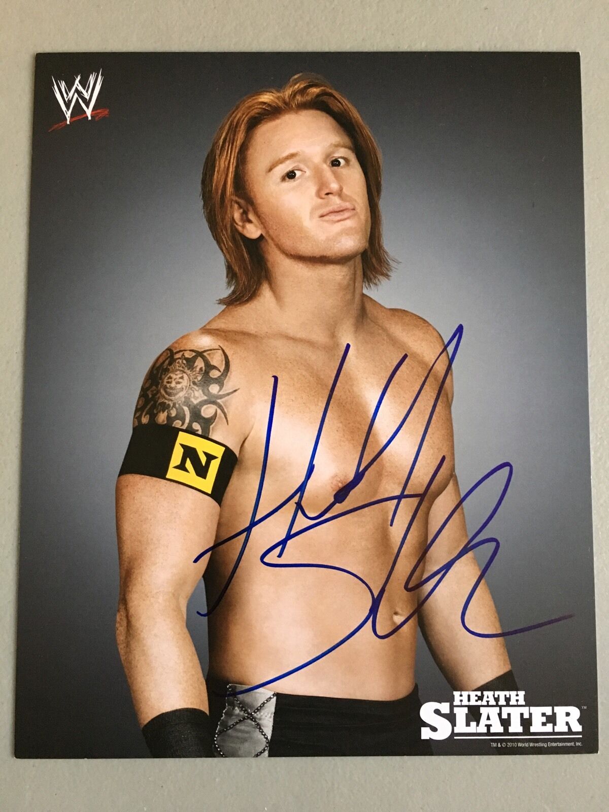 Heath Slater 8x10 Wwe Promo Photo Poster painting Exact Proof Pic NXT WCW AEW TNA ROH WWE