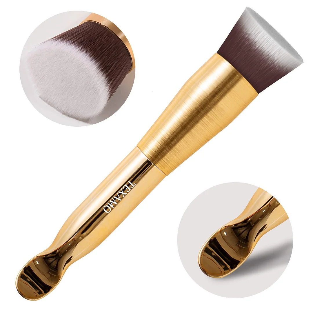 Foundation Brush Flat Top Kabuki Makeup Brush for Liquid Cream Powder Mineral Wet Cosmetics