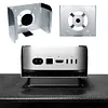 Under Desk Mount for Apple Mac Mini M4 Metal Monitor Holder Wall Mount Stand