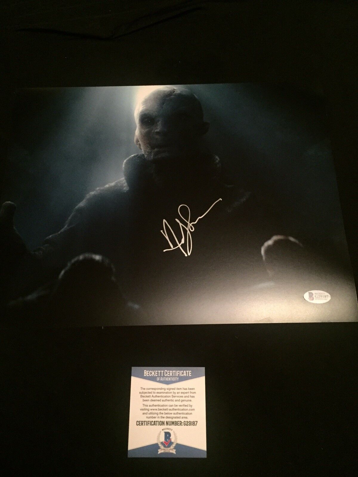 Andy Serkis Signed 11X14 Photo Poster painting Star Wars