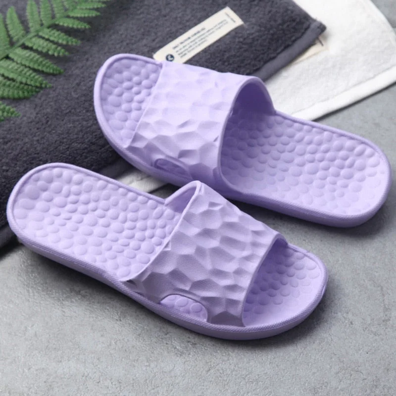 Unisex Indoor Eva Home Hotel Sandals and Slippers Women's and Men's Flip Flop Shower Shoe Male Summer Non-slip Bathroom Slippers