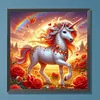 >SALE<5D DIY Full Round Drill Diamond Painting Unicorn Kit Home Decor Art Craft30x30cm