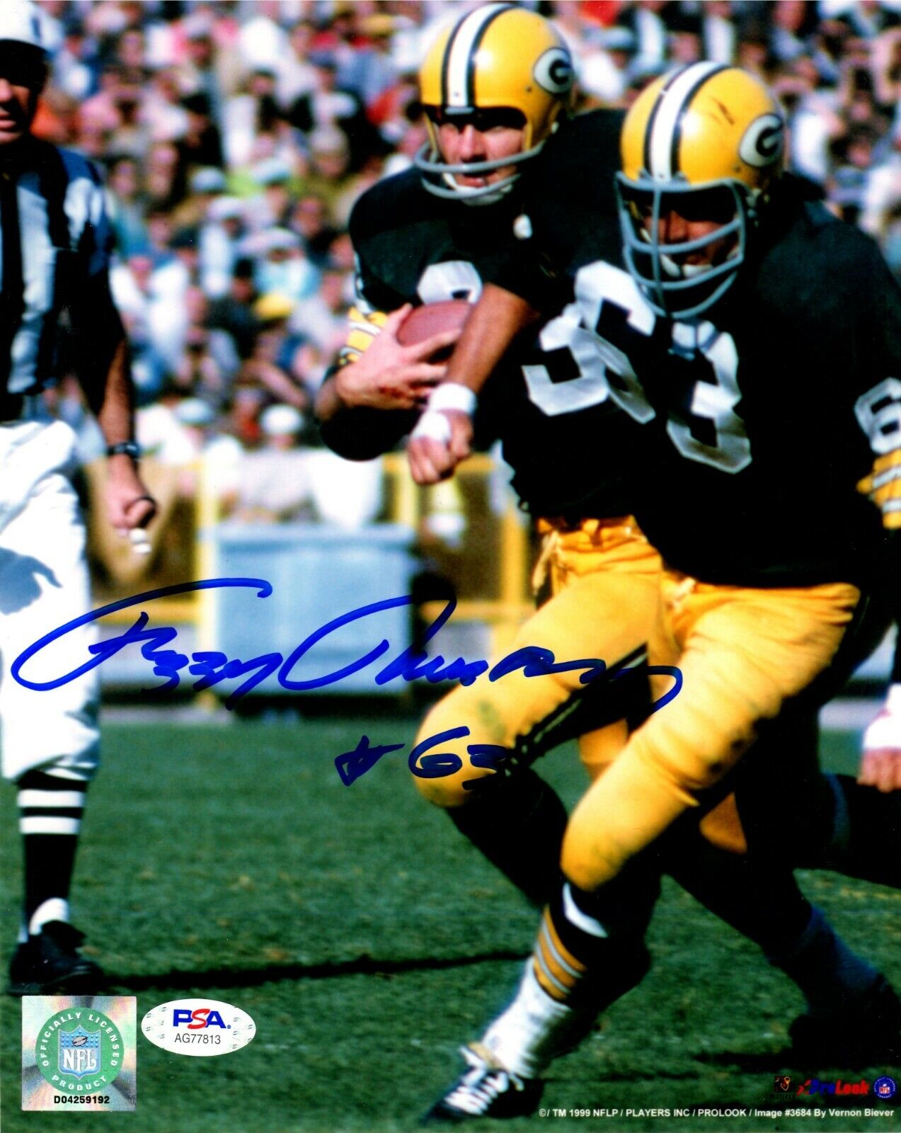 Fuzzy Thurston autographed signed 8x10 Photo Poster painting Green Bay Packers PSA COA SB Champ