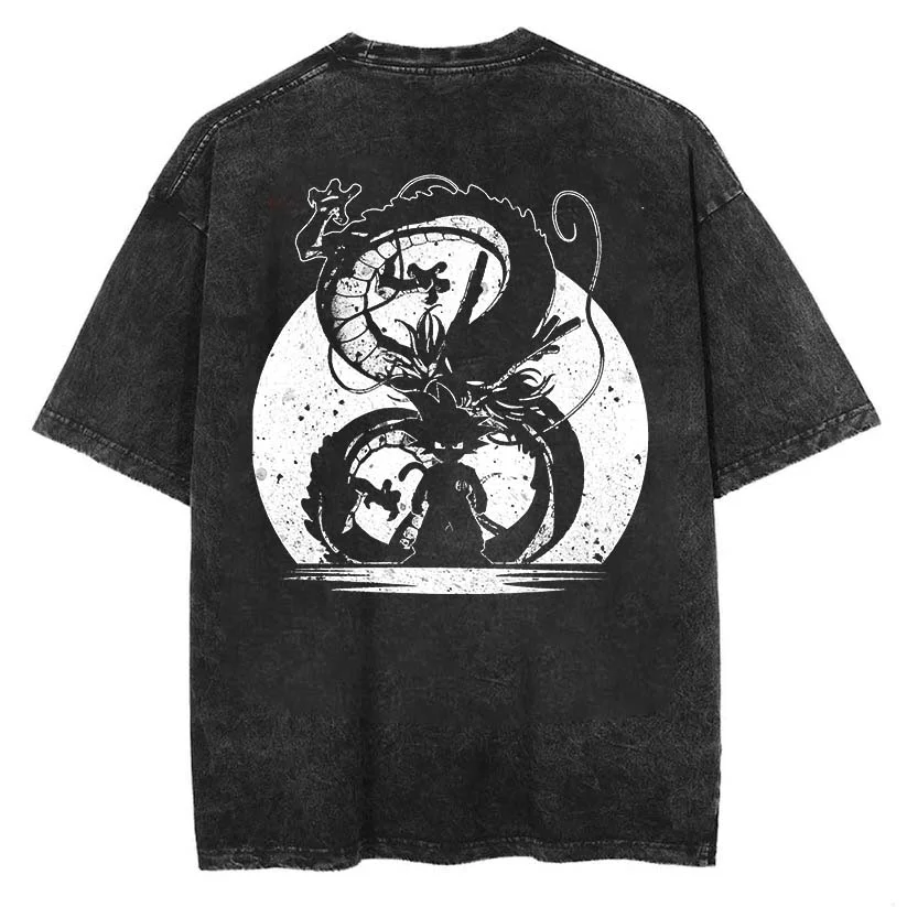 Dragon Ball Anime Oversize Washed T-Shirt