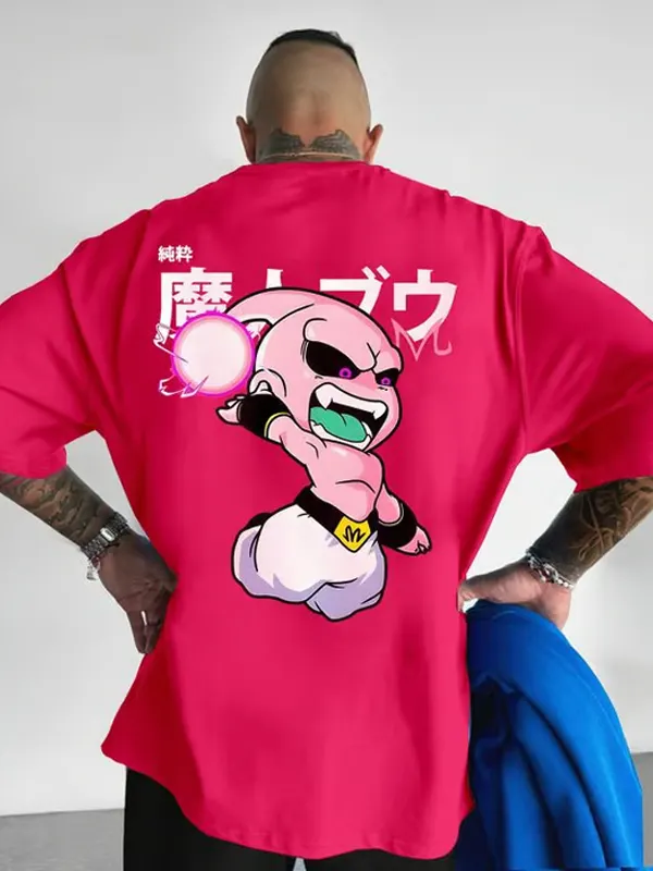 Men's Casual Dragon Ball Majin Buu T-shirt