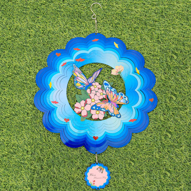 Tegooe Hummingbird 3D Metal Wind Spinner for Garden Patio Decor Tegooe