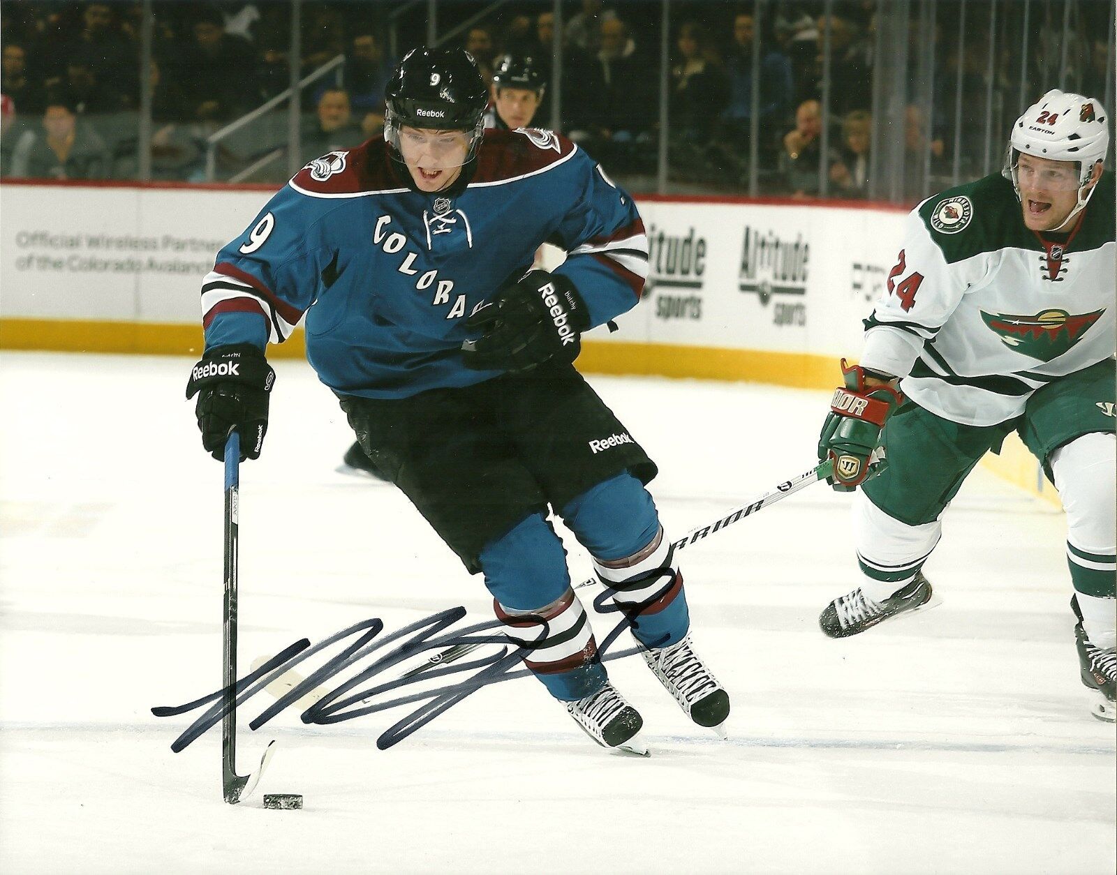 MATT DUCHENE HAND SIGNED COLORADO AVALANCHE 8X10 Photo Poster painting W/COA