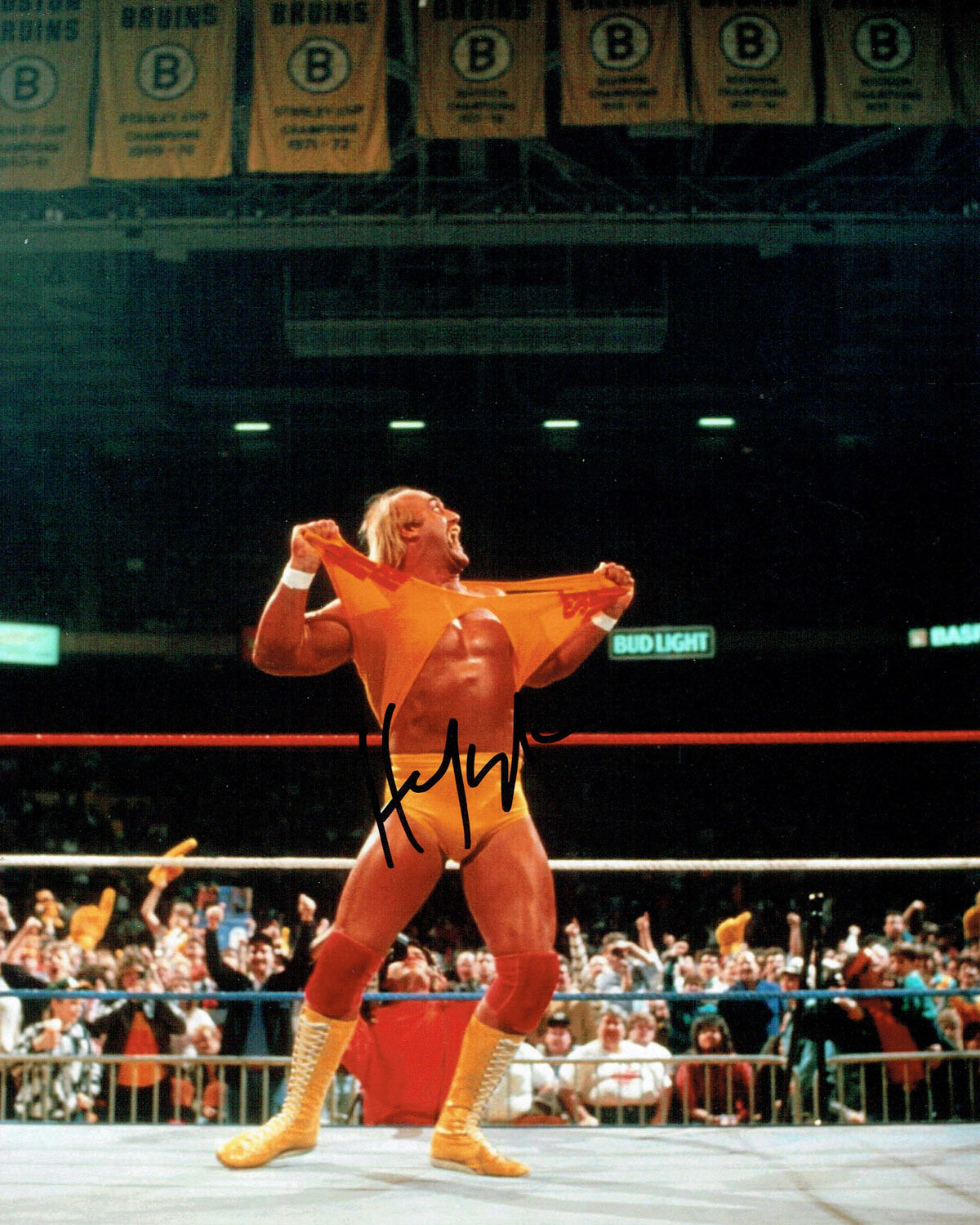 Hulk HOGAN WWF Wrestler SIGNED Autograph 10x8 Photo Poster painting AFTAL COA WWE