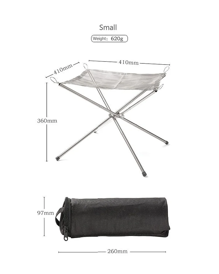 🎁Foldable Stainless Steel Mesh Pit 