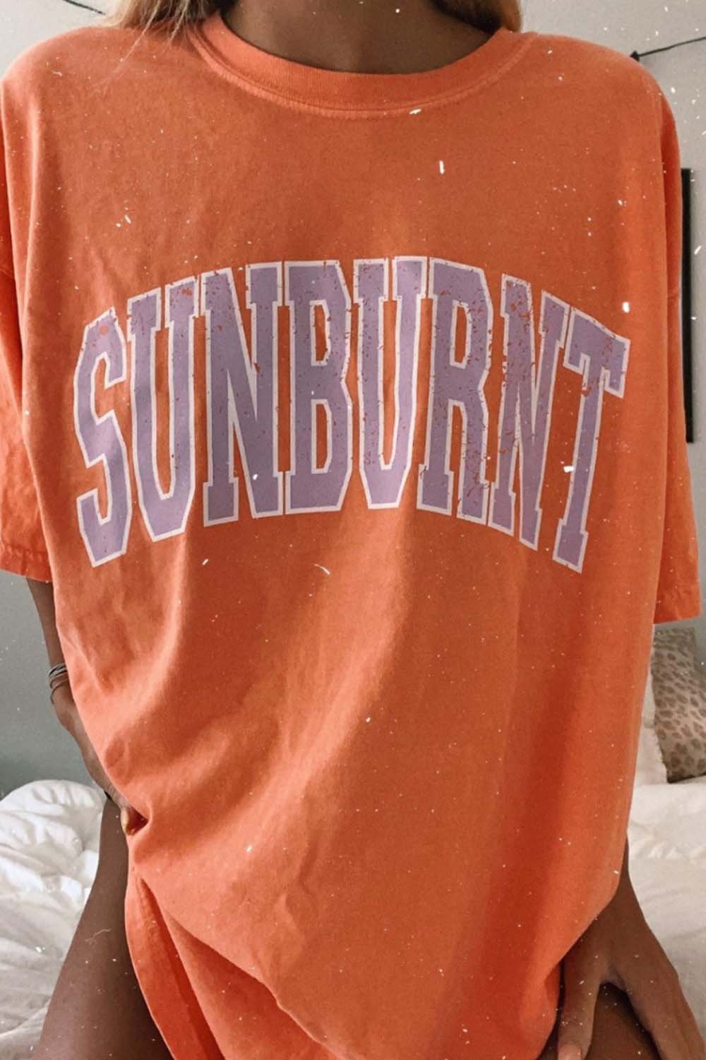 SUNBURNT TEE  August Lemonade August Lemonade