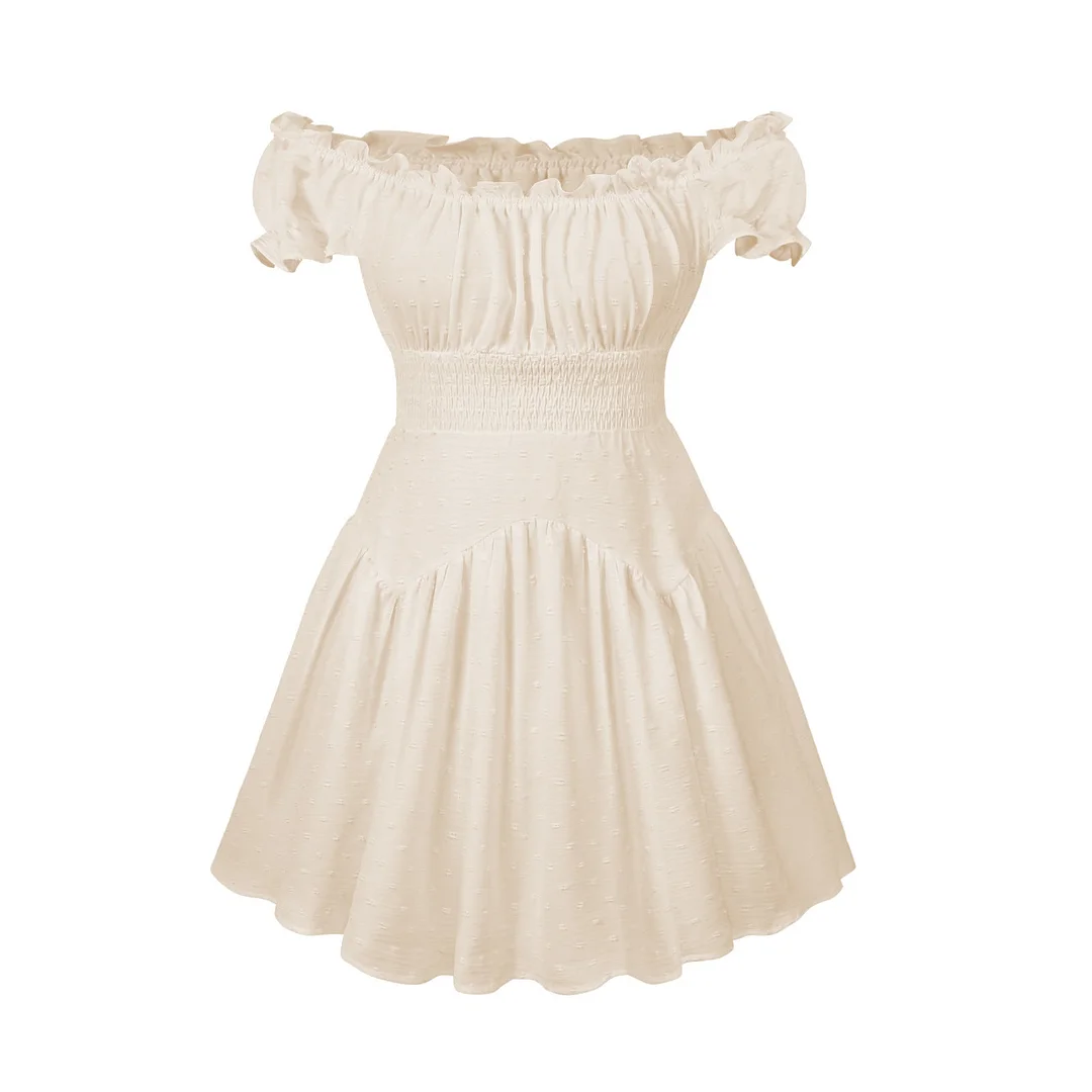 Uveng Summer Plain Fashion Wear Elegant French Dresses