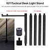 Collapasible Camping Folding Lamp Pole Aluminum Alloy Lantern Holder for Outdoor
