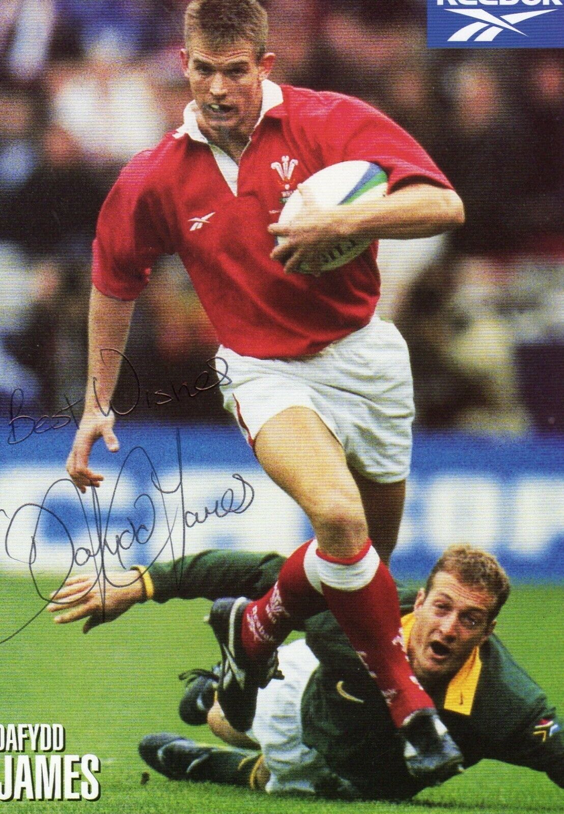 DAFYDD JAMES AUTOGRAPH, RUGBY, LLANELLI, WALES