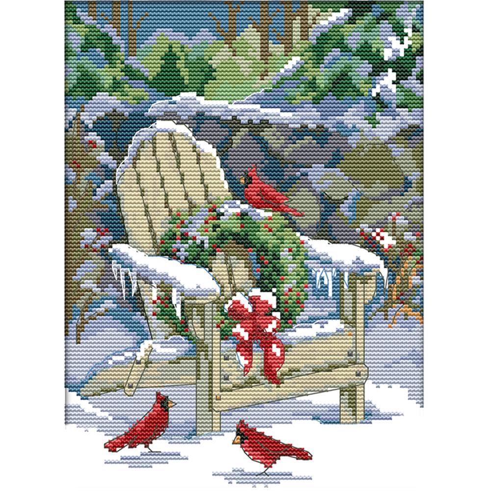 

Christmas Snow View - Cross Stitch - 21x30cm, 501 Original
