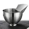 Pour Shield Stainless Steel Food Processor Attachment Safety Shield for Kitchen Aid Stand Mixers and Dishwasher Safe
