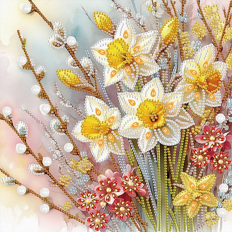 Flower - Partial Drill - Special Diamond Painting(30*30cm)