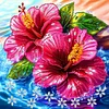 Hibiscus-Crystal Rhinestone Diamond Painting