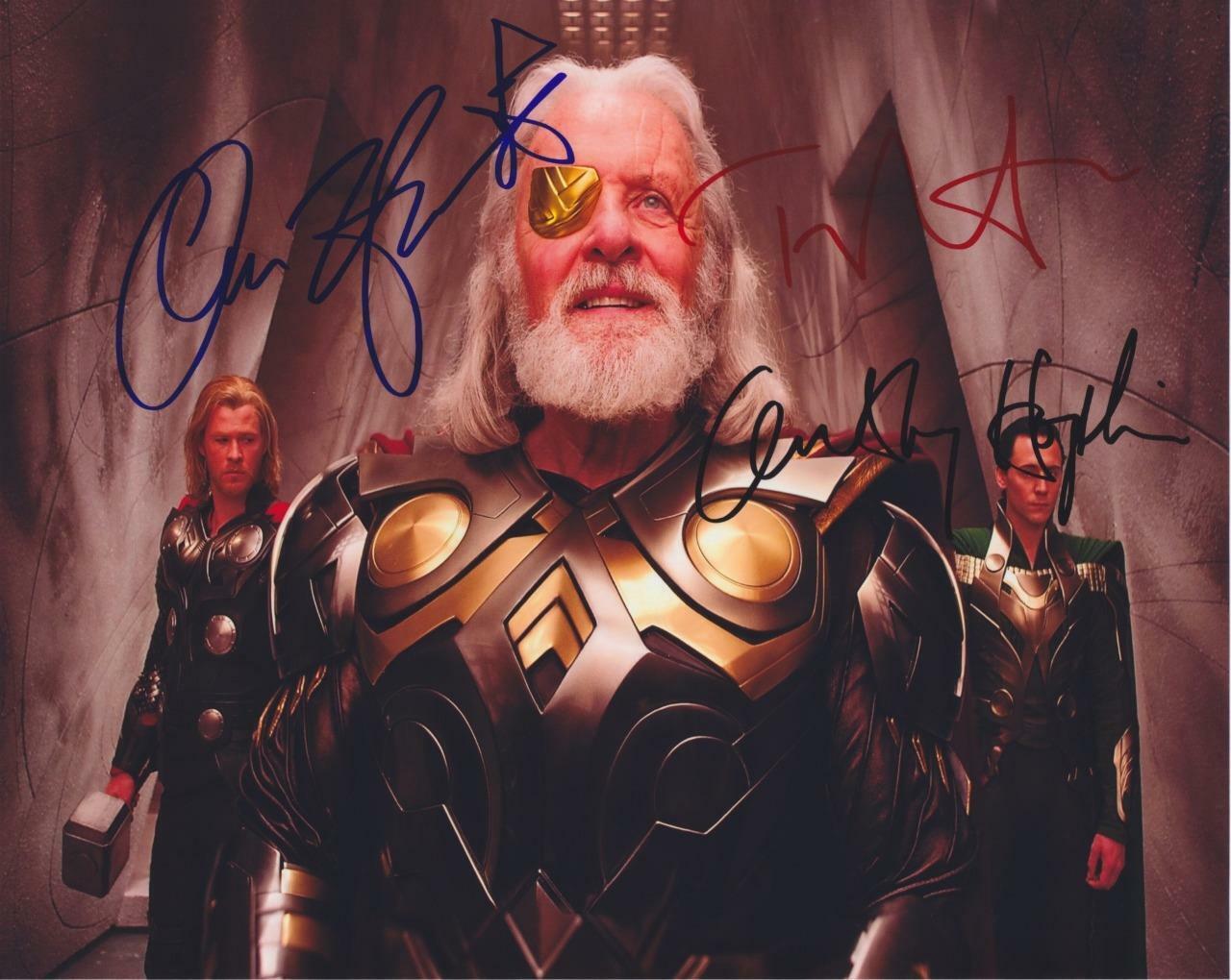 THOR Cast X3 SIGNED AUTOGARPHED 10 X 8