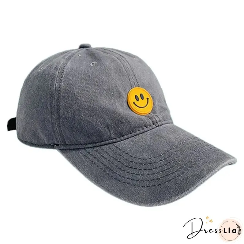 Vintage Smiley Baseball Cap Adjustable