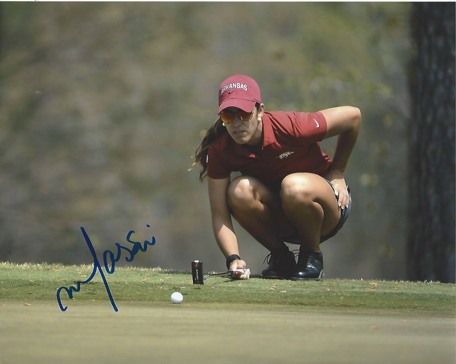 LPGA GOLFER MARIA FASSI SIGNED 8x10 Photo Poster painting C w/COA PROOF ARKANSAS RAZORBACKS