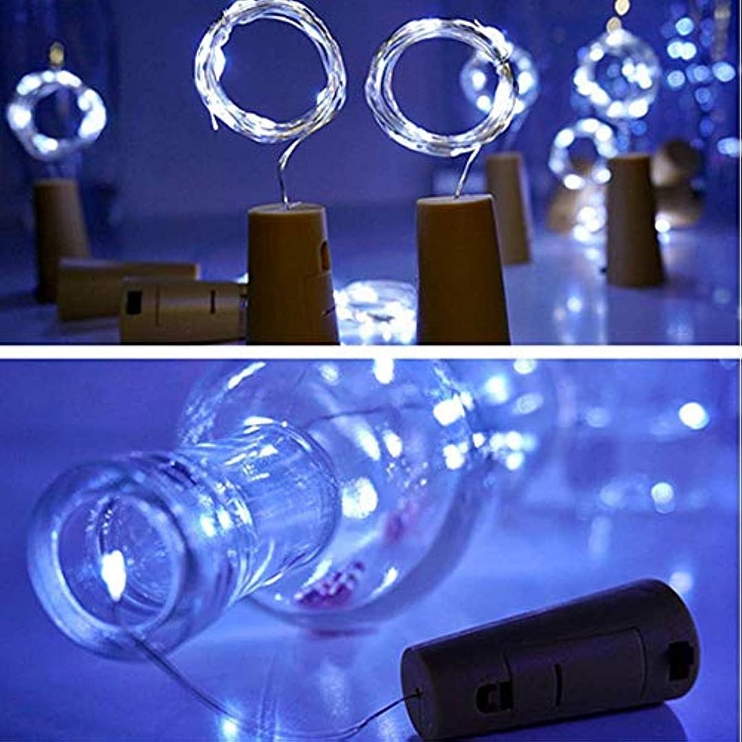 Wine Bottle Lights with Cork, 10 Pack Battery Operated LED Cork Shape