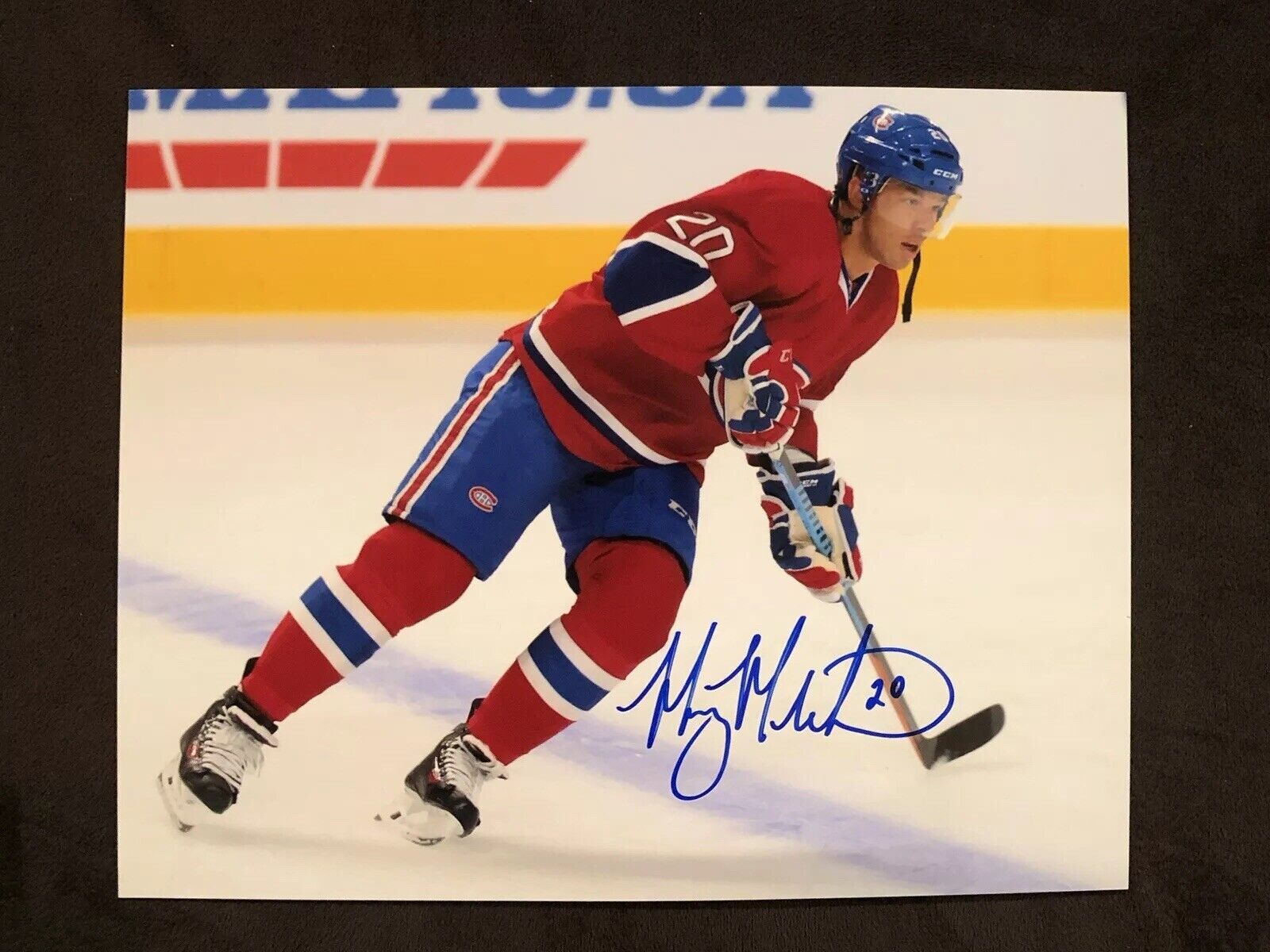 Manny Malhotra MONTREAL CANADIENS AUTOGRAPH Hand Signed 8x10 Photo Poster painting