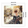 Victorian Girl-14CT Stamped Cross Stitch 50*50cm/19.69*19.69in