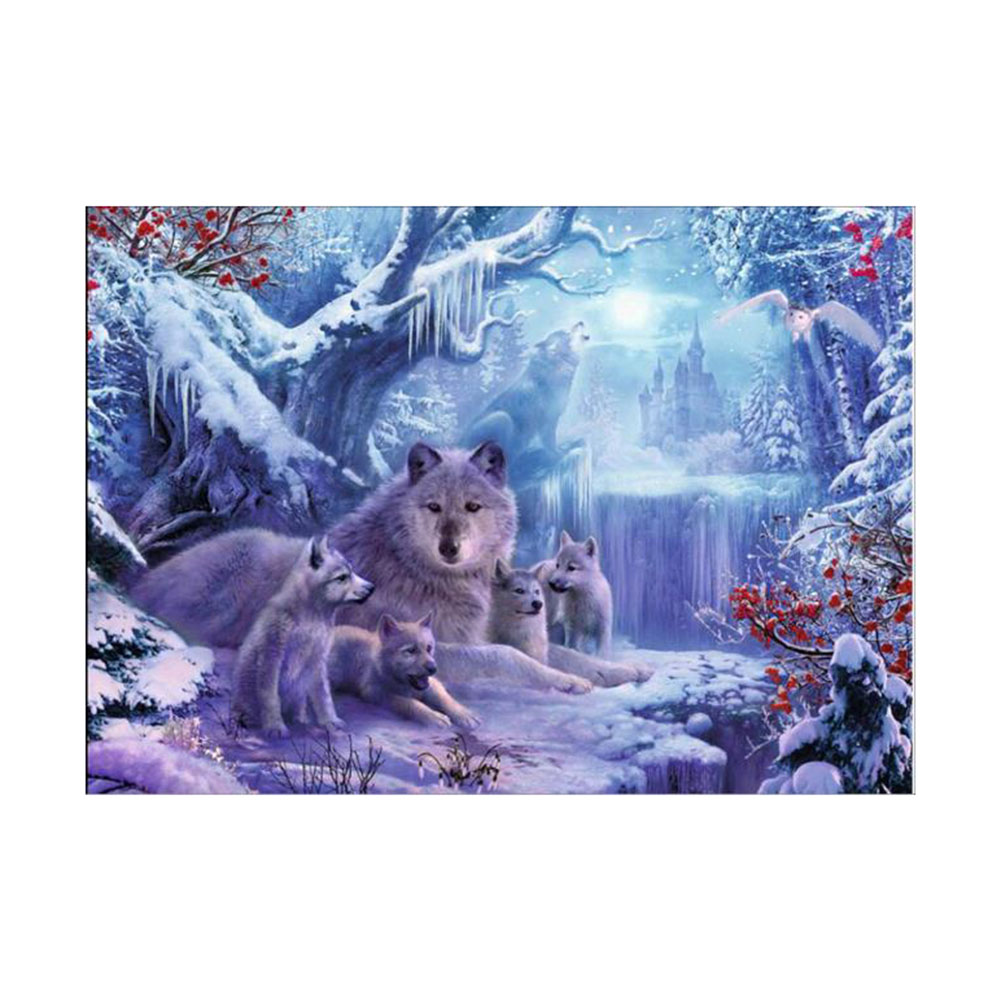 

Wolf - Special Shaped Diamond Painting - 40*30CM, 501 Original