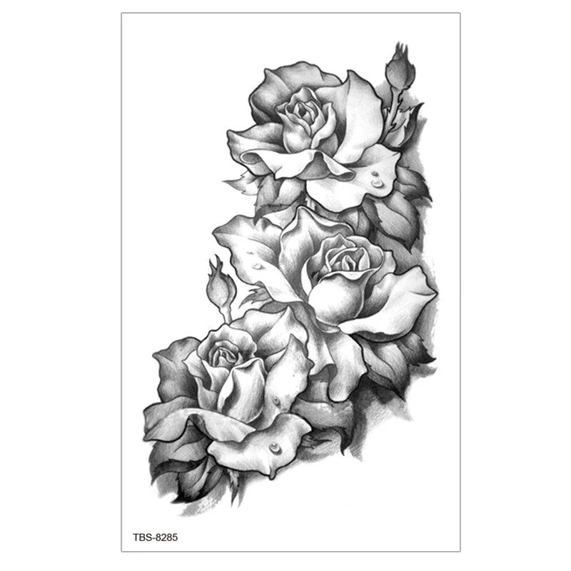 Waterproof Temporary Tattoo Sticker Lion Wolf Tiger Forest Tattoos Girl Mermaid Body Art Arm Fake Sleeve Tatoo Women Men