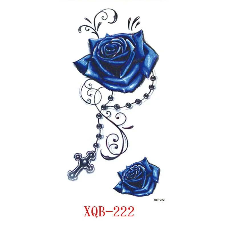Sdrawing Flower Fake Tattoo Sticker for Women Birds Peony Temporary Tattoos DIY Water Transfer Tatoos Girls Tattoo for Men Sleeve