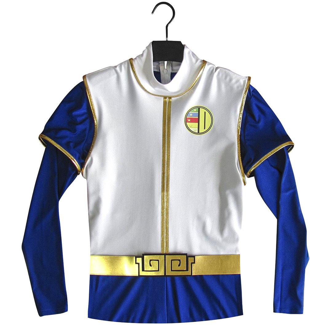 Power Rangers Gosei Sentai Dairanger Blue Ranger Cosplay Costume