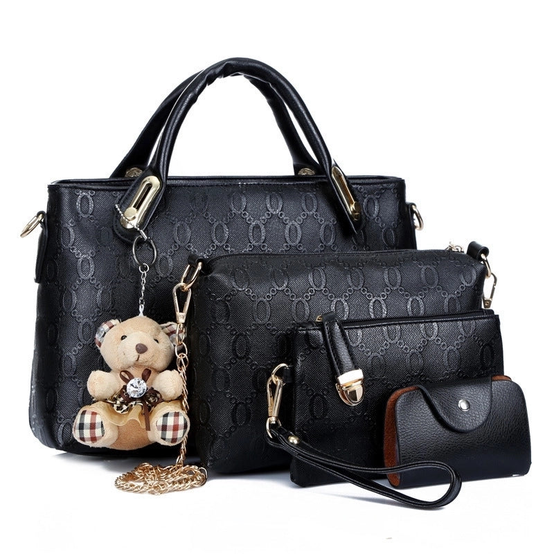 Women’s Large All Seasons Pu Leather Streetwear Bag Sets