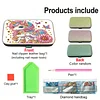 Pink White Horse Diamond Painting Nail Art Bag Set Includes 7 Professional Tools
