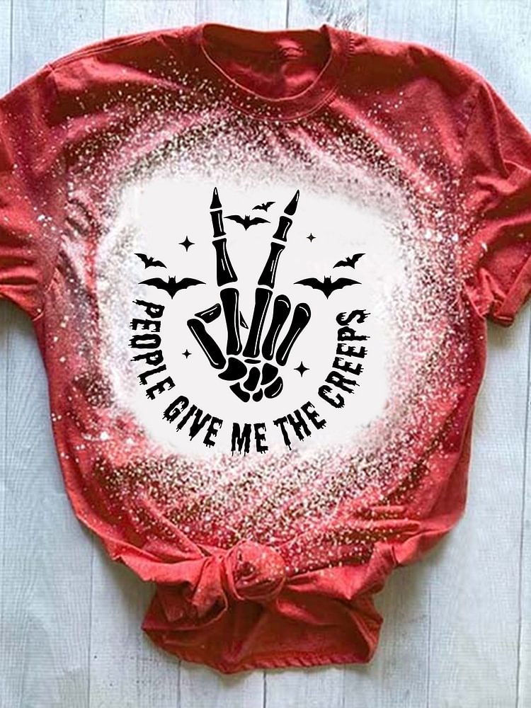 People Give Me The Creeps Tie Dye T-Shirt