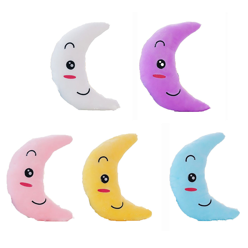 

Luminous Pillow Soft Stuffed Plush Glowing Colorful Moon Cushion Kids Toys, 501 Original