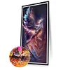 (US Only)Phoenix 5D DIY Full Drill Round Diamond Painting Kit Home Wall Decor 40x80cm