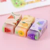 20PCS Fruit Sports Cherry Blossom Erasers for Kids Student Office Exam Stationery Gift