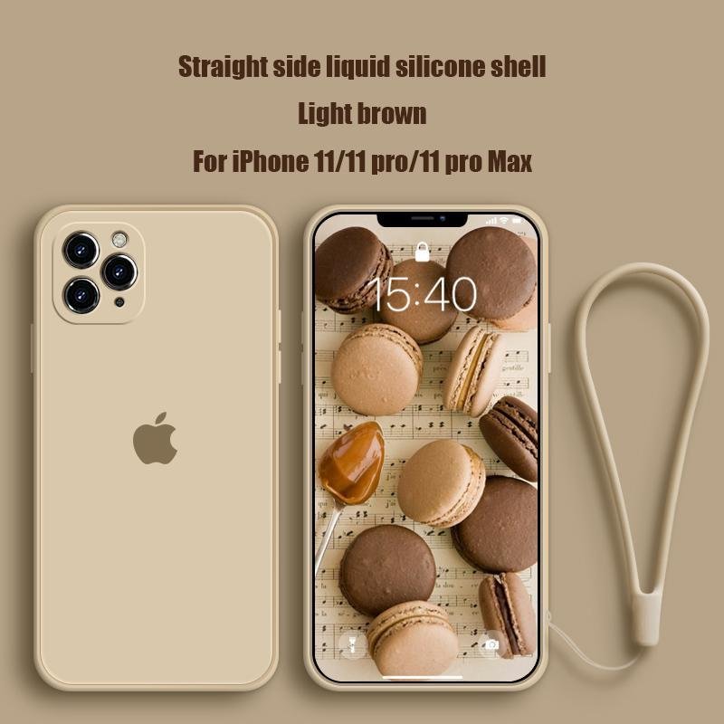 Advance The Future Iphone 11 11pro 11promax Rubik S Cube Liquid Silicone Mobile Phone Case With The Same Color Lanyard