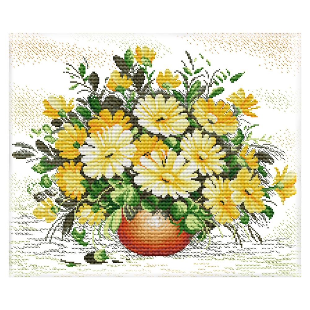 

Daisy - 14CT Stamped Cross Stitch - 46*40cm, 501 Original