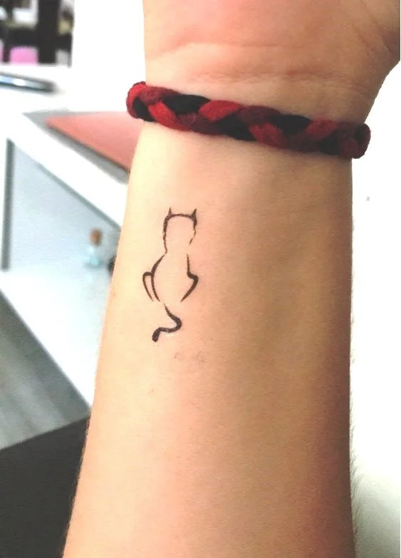 Waterproof Temporary Tattoo Sticker small cat tattoos on neck for girl women tatto stickers flash tatoo fake tattos animal