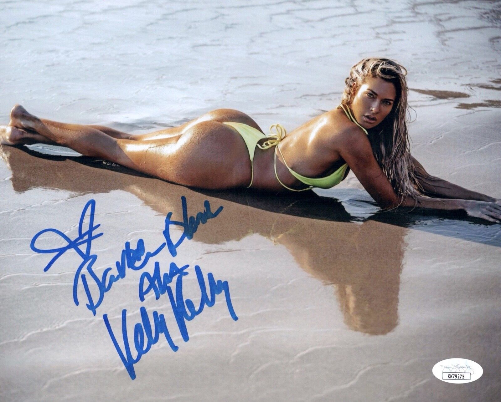 KELLY KELLY Signed 8x10 SEXY Photo Poster painting BARBIE BLANK WWE Autograph JSA COA Cert