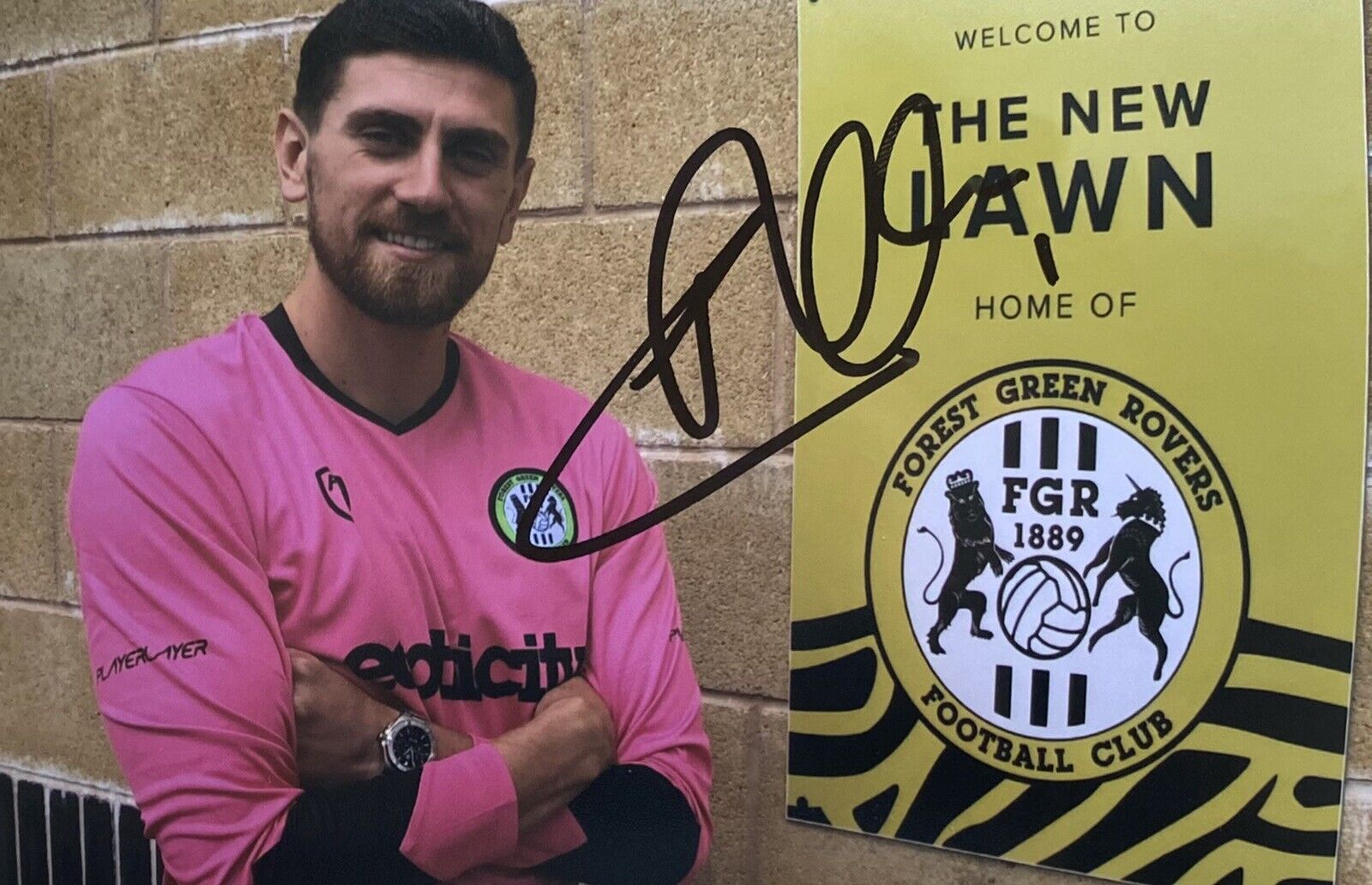 Luke McGee Genuine Hand Signed Forest Green Rovers 6X4 Photo Poster painting 2