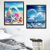 (2pcs) Beach Shells-11CT Stamped Cross Stitch 40*50cm(Bundle Sale)
